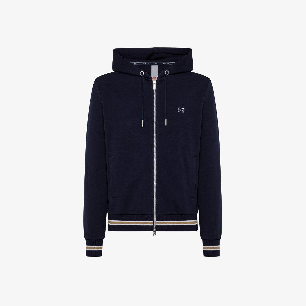 Felpa Fullzip Sun 68 / Blu - Ideal Moda