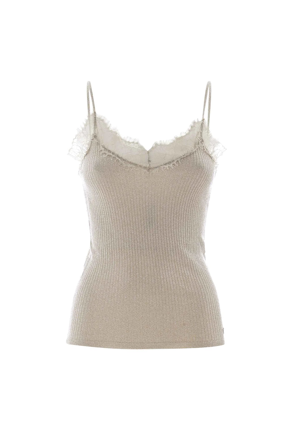Top con Pizzo Kocca / Oro - Ideal Moda