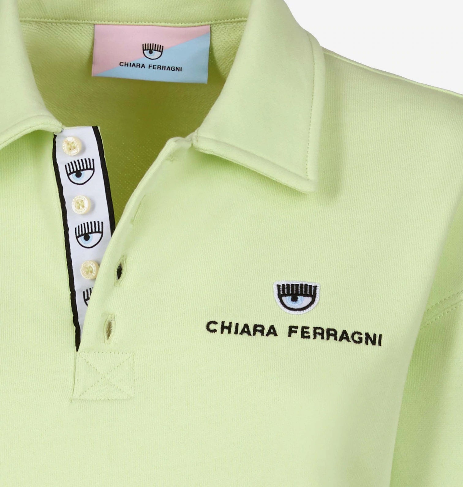 Polo Chiara Ferragni con Logo / Verde - Ideal Moda