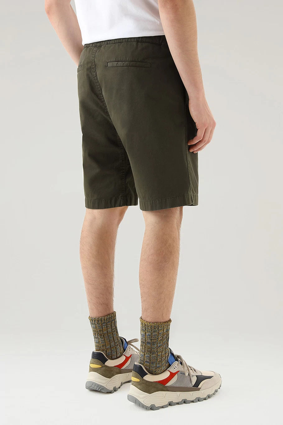 Pantaloncino in Cotone Woolrich / Verde - Ideal Moda