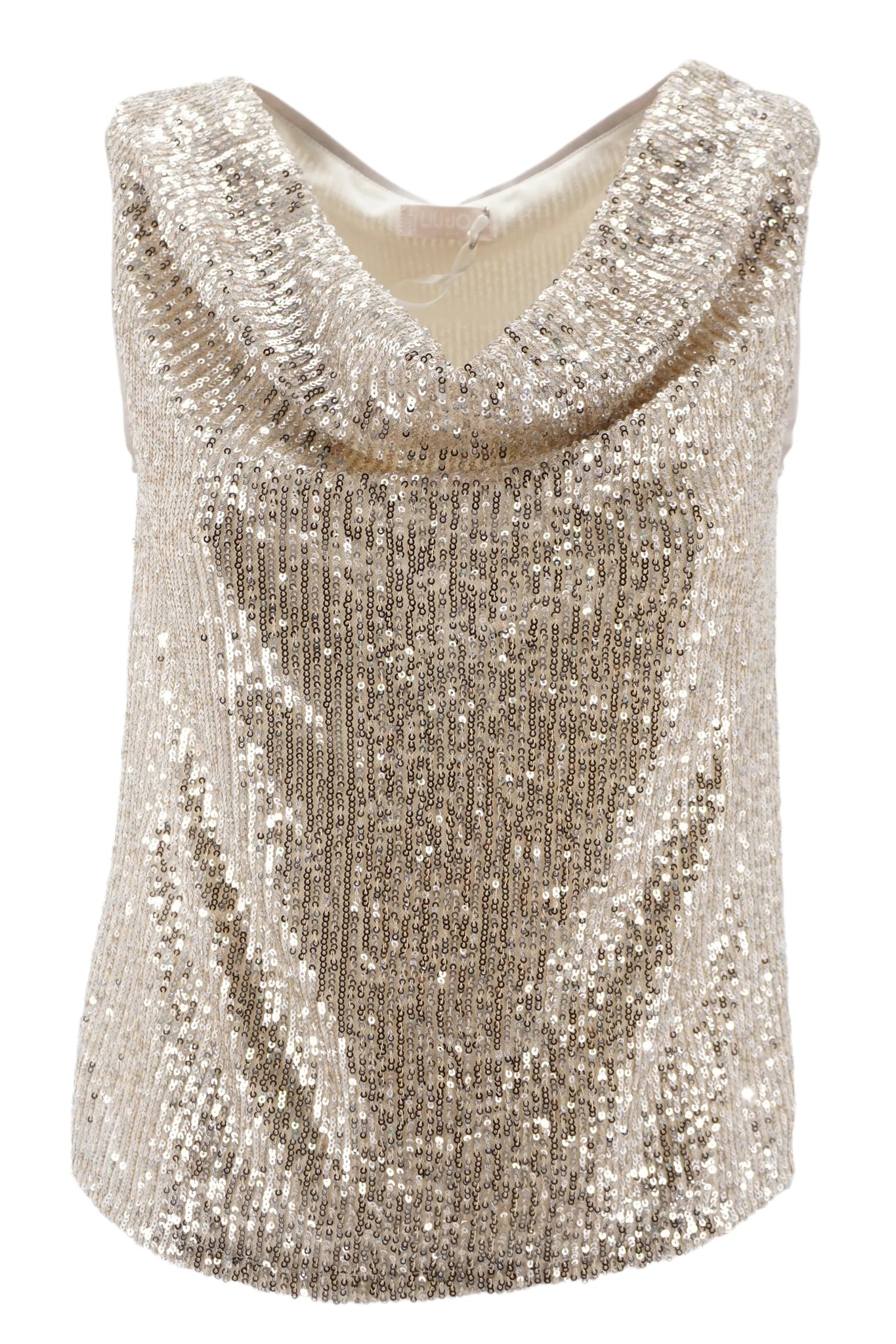 Top con Paillettes Liu Jo Argento - Main Image
