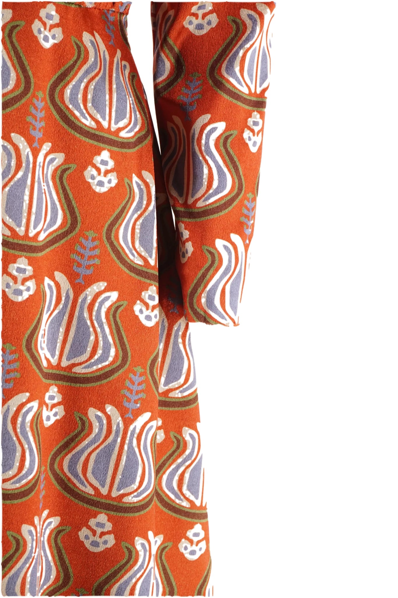 Abito Lungo con Scollo a V Niū / Arancione - Ideal Moda