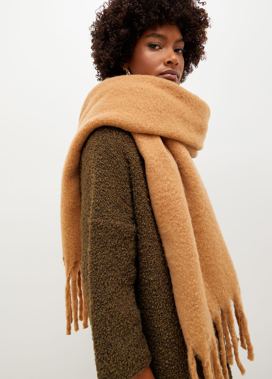 Sciarpa con Frange Liu Jo / Beige - Ideal Moda