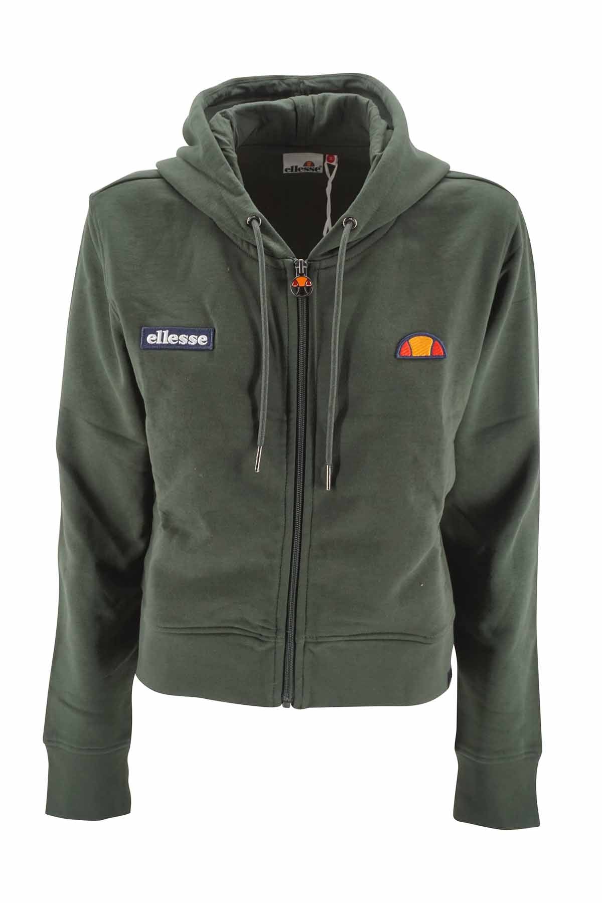 Felpa Ellesse con zip / Verde - Ideal Moda