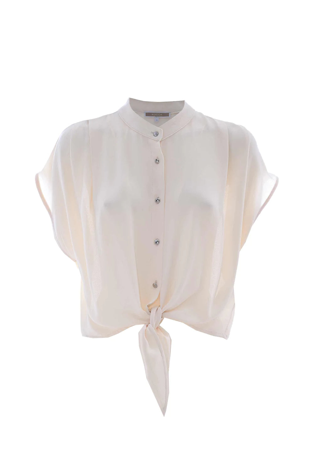 Camicia Corta con Nodo Kocca / Avorio - Ideal Moda