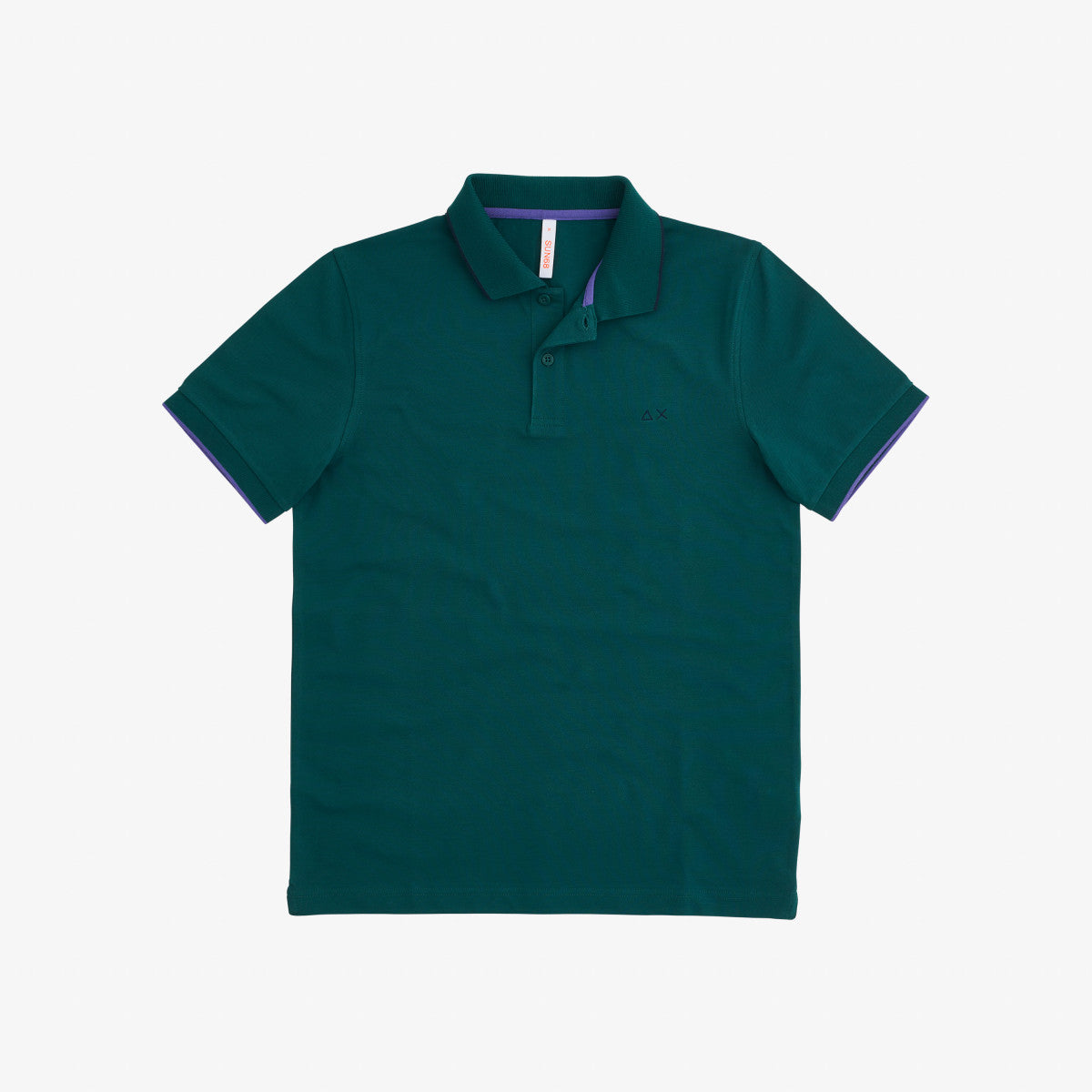 Polo Small Stripes on Collar / Verde - Ideal Moda