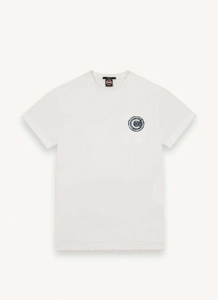 T-Shirt Colmar con Taschino / Bianco - Ideal Moda