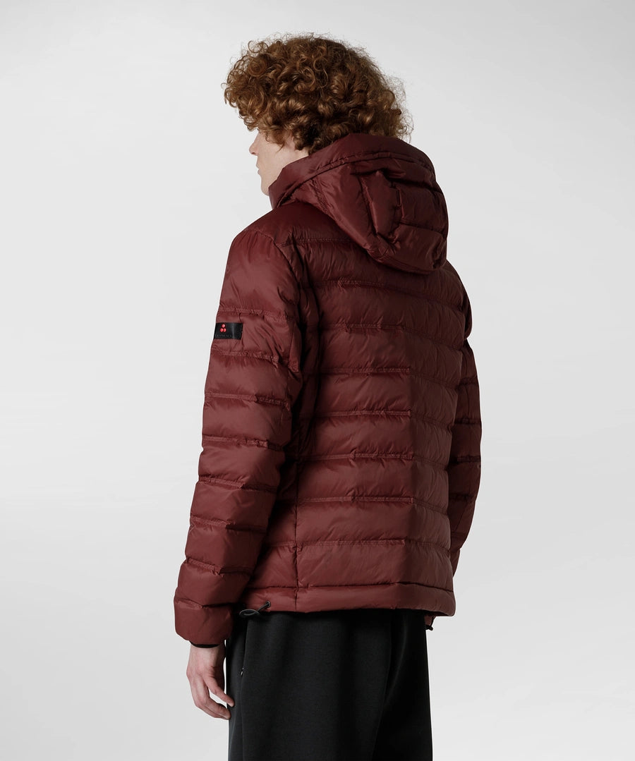 Piumino Trapuntato con Logo Peuterey / Bordeaux - Ideal Moda