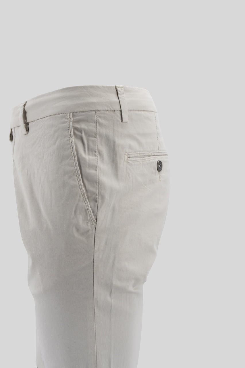 Pantalone Slim Fit / Beige - Ideal Moda