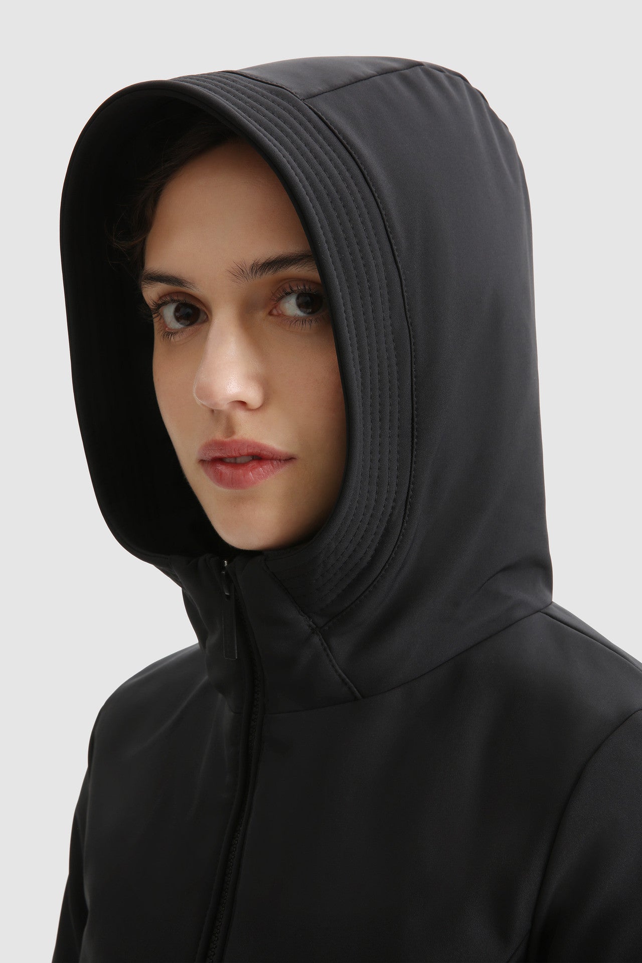 Parka Woolrich in Soft Shell / Nero - Ideal Moda