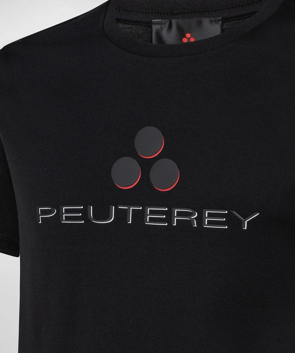 T-Shirt con Stampa Frontale Peuterey / Nero - Ideal Moda