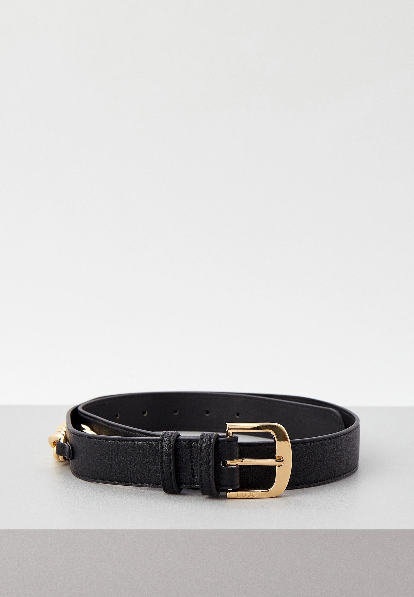 Cintura con Applicazione Catena Liu Jo / Nero - Ideal Moda