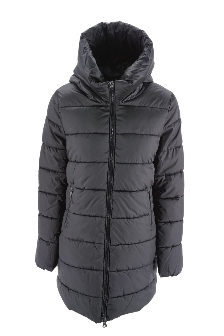 Giubbino con Cappuccio Refrigue / Nero - Ideal Moda