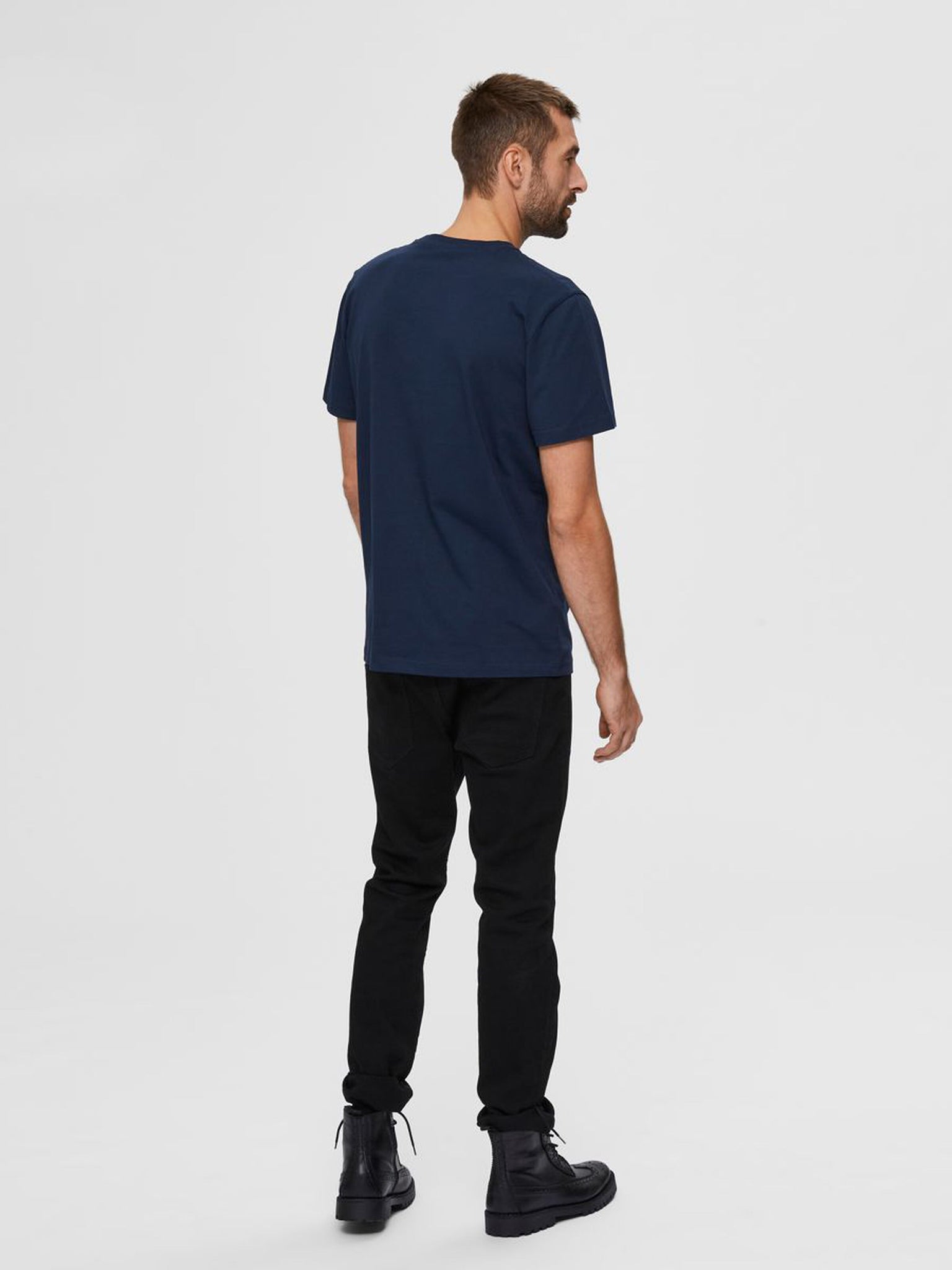 Maglia a Girocollo / Blu - Ideal Moda