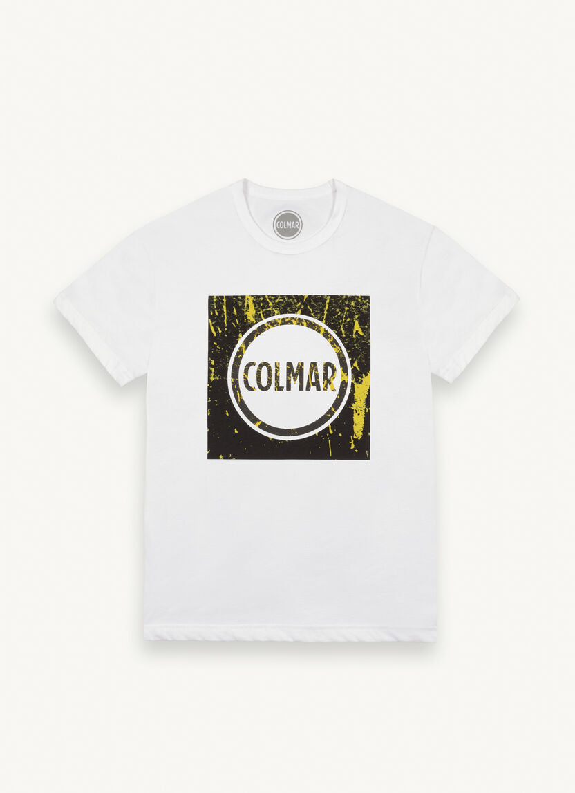 T-Shirt in Cotone con Stampa / Bianco - Ideal Moda