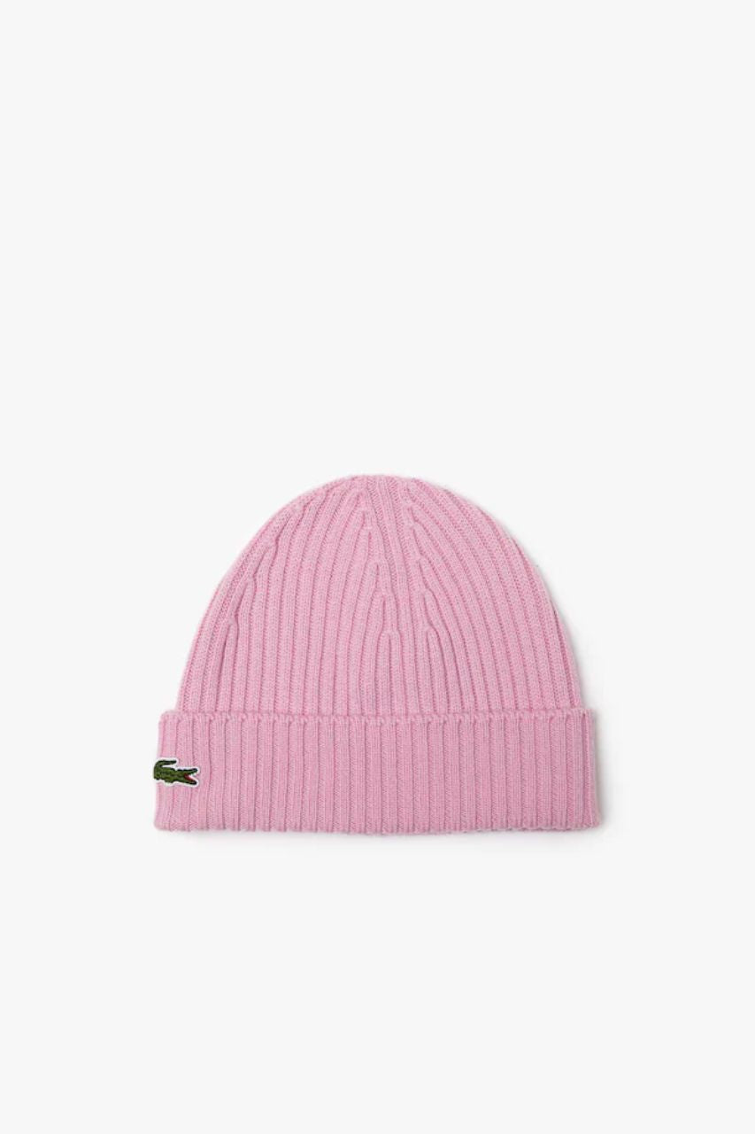 Cappello Unisex in Lana Lacoste / Rosa - Ideal Moda