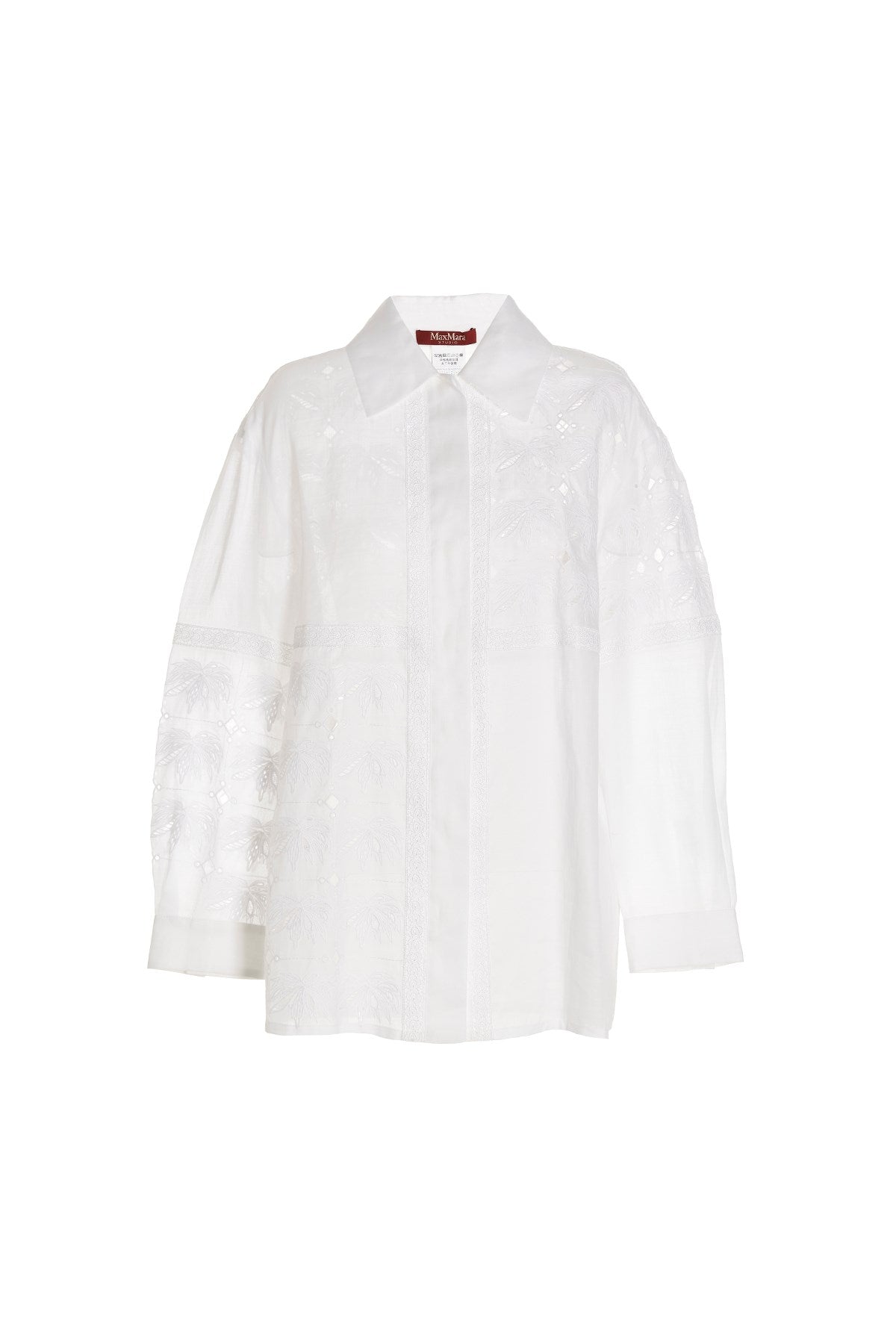 Camicia con Ricami Max Mara / Bianco - Ideal Moda