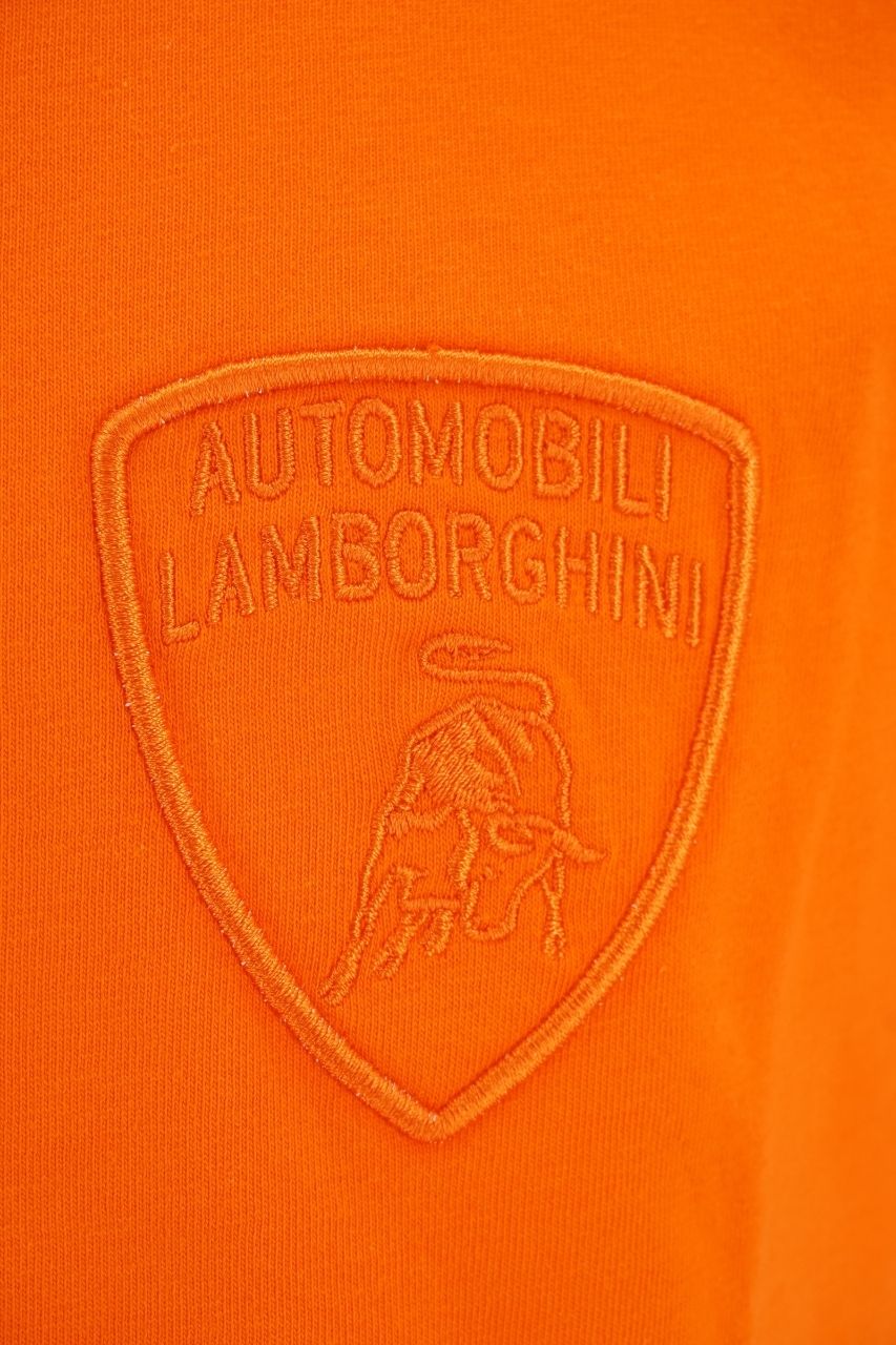 T-Shirt Automobili Lamborghini in Cotone / Arancione - Ideal Moda