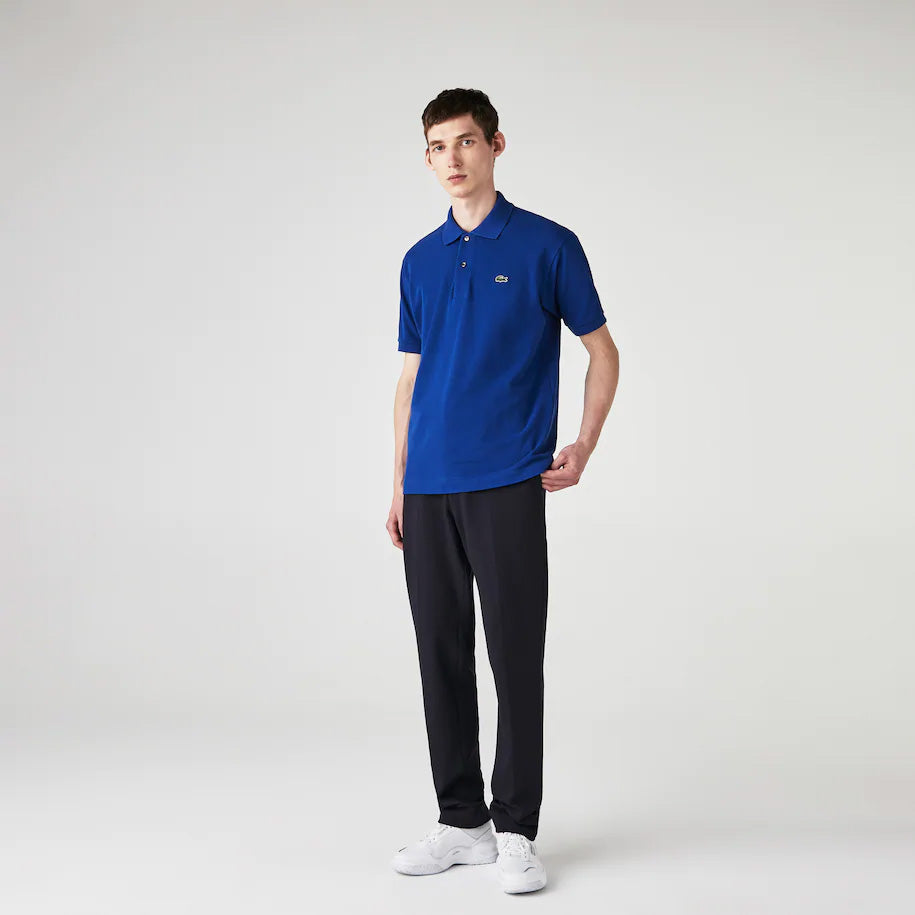 Polo Lacoste L.12.12 classic fit in petit piqué / Blu - Ideal Moda