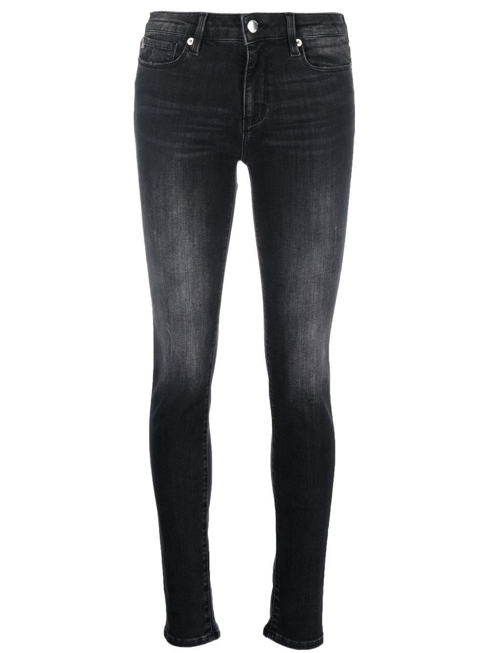Jeans Skinny con Logo Love Moschino / Grigio - Ideal Moda