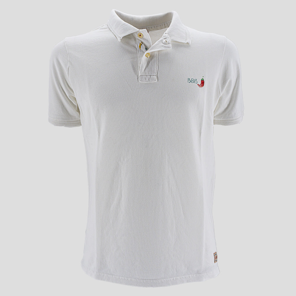 Polo con Ricami / Bianco - Ideal Moda