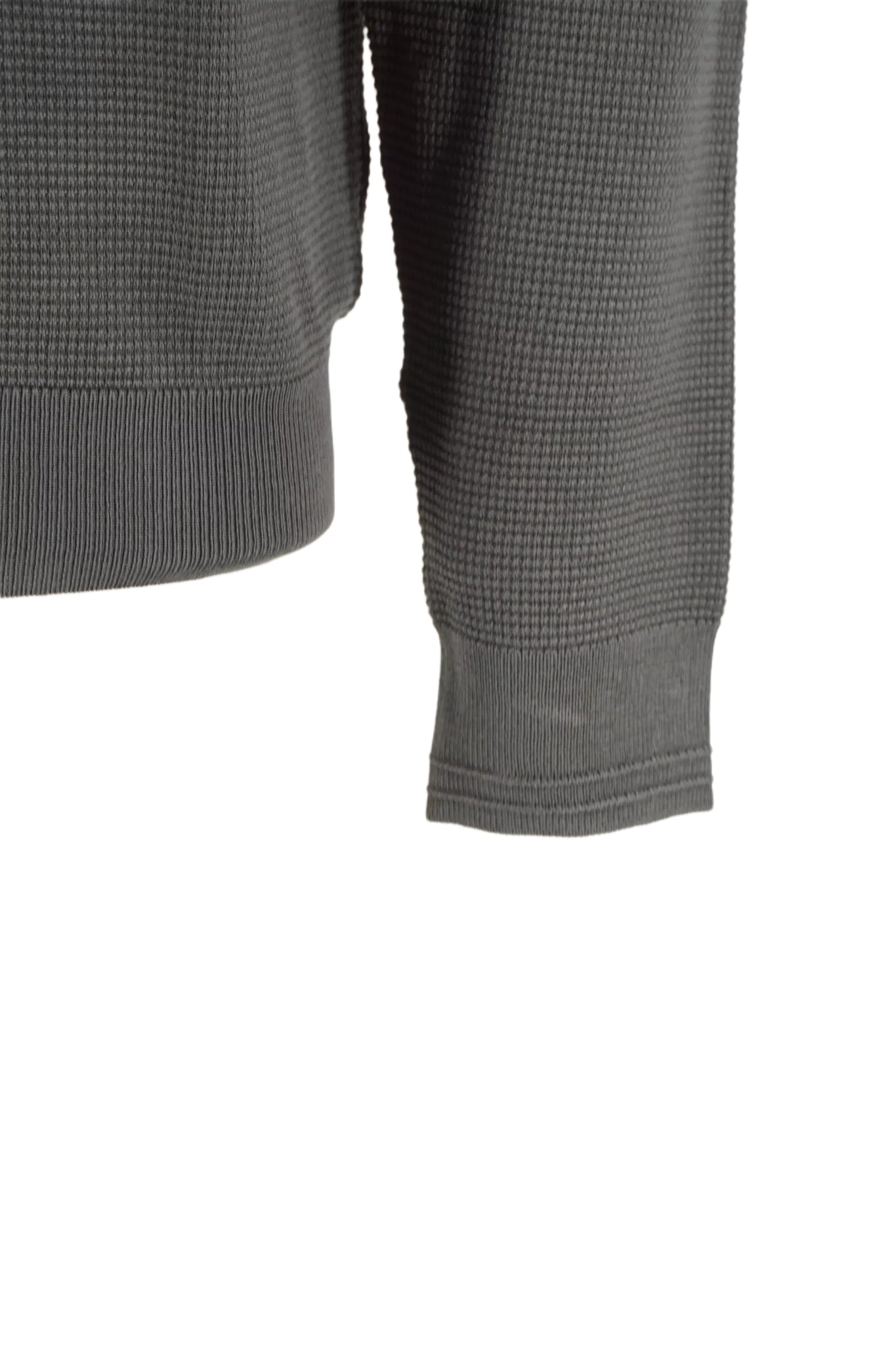 Maglia Girocollo con Tessuto Tramato Refrigue / Verde - Ideal Moda