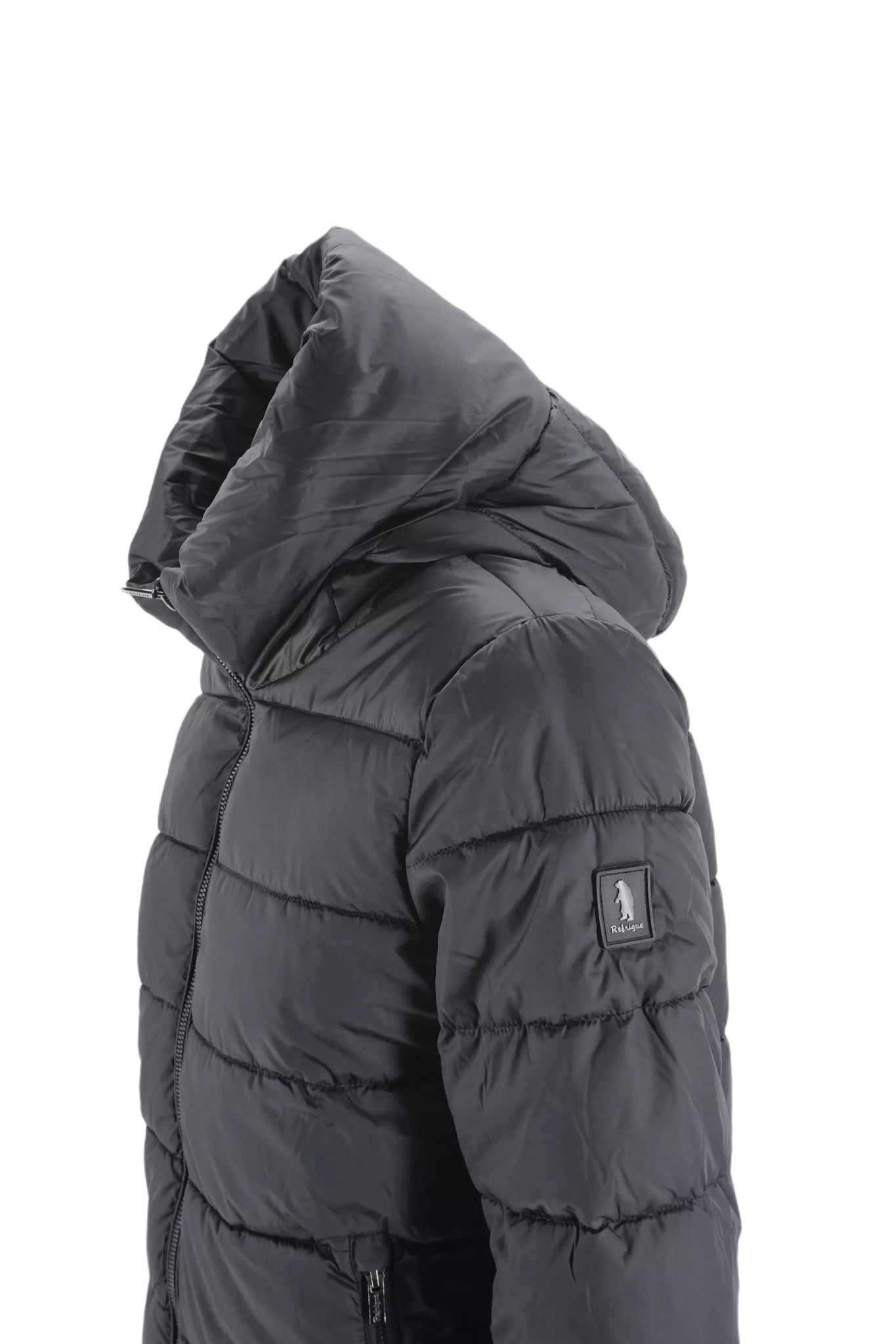 Giubbino con Cappuccio Refrigue / Nero - Ideal Moda