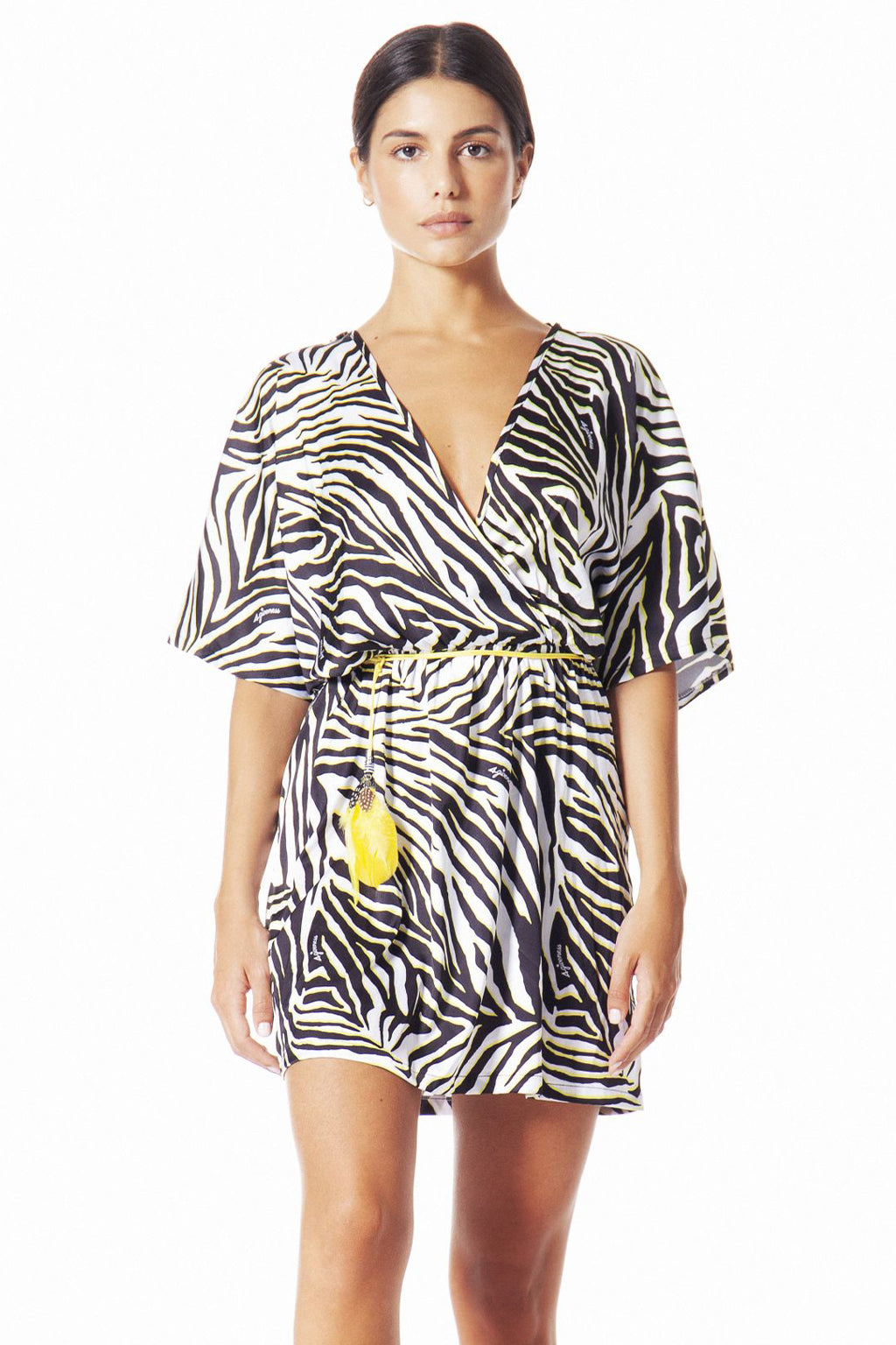 Abito Corto Luxury Zebra / Nero - Ideal Moda