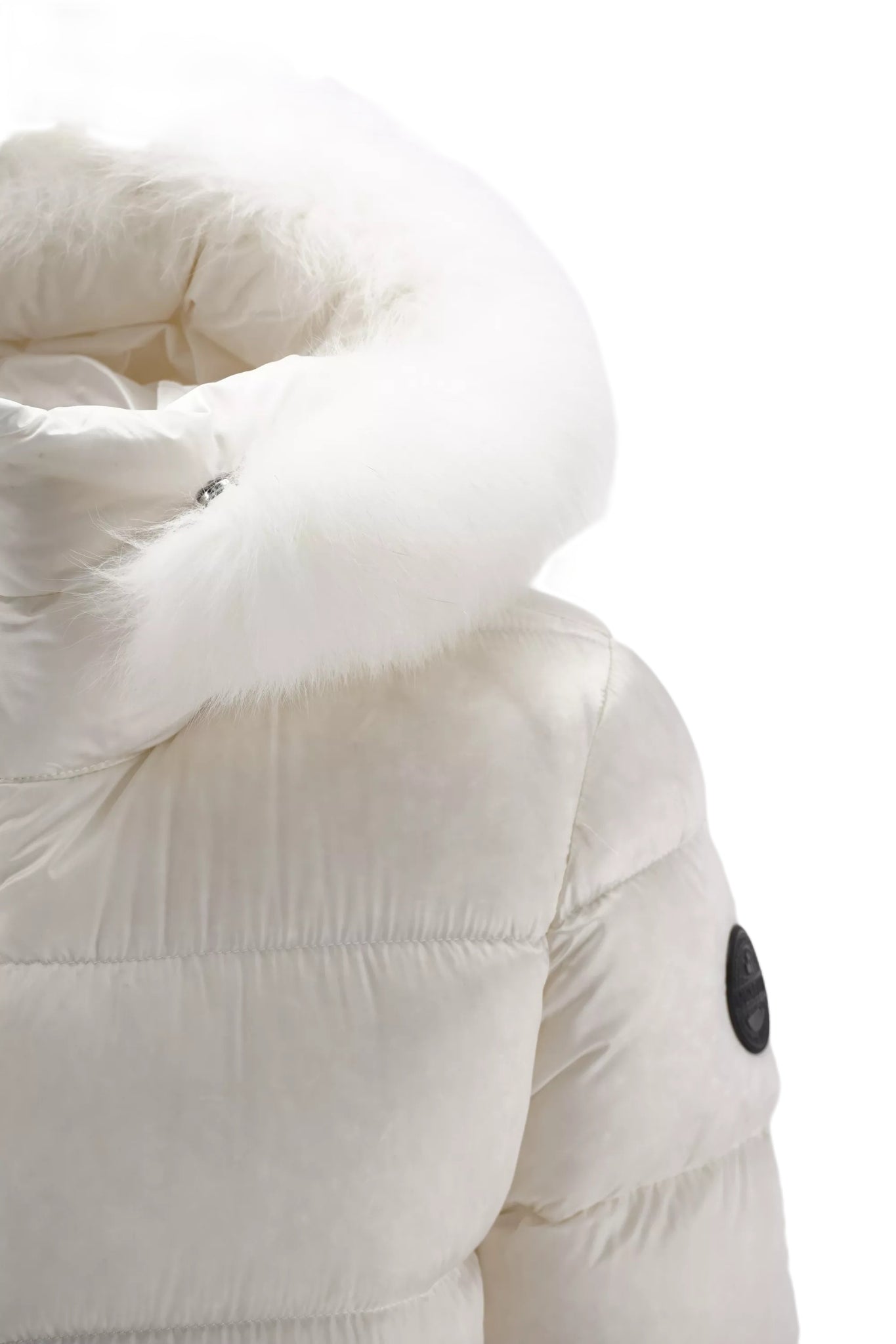 Piumino con Pelliccia Museum / Bianco - Ideal Moda