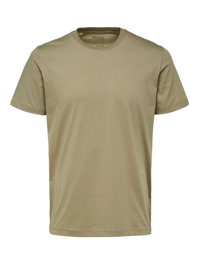 T-Shirt Regular Fit / Beige - Ideal Moda