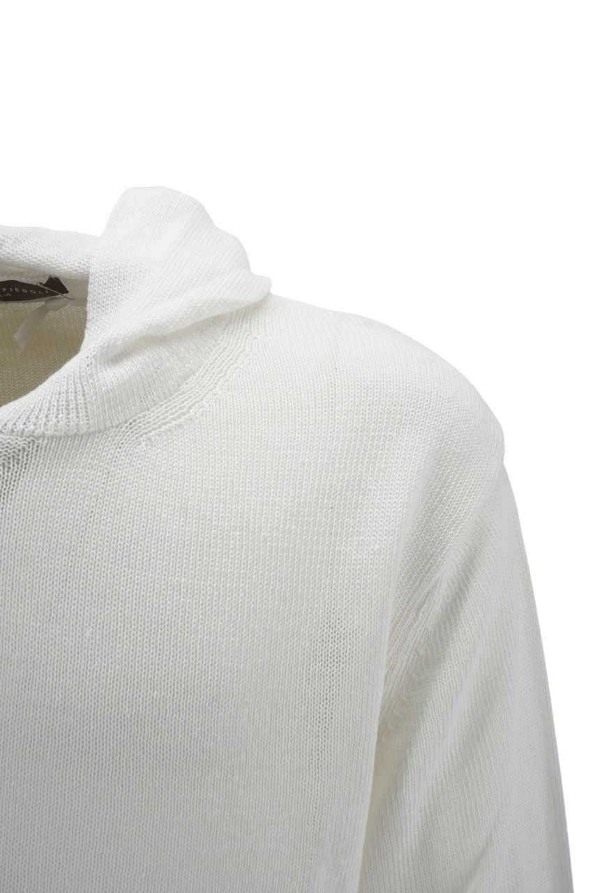 Maglia Daniele Fiesoli con Cappuccio / Bianco - Ideal Moda