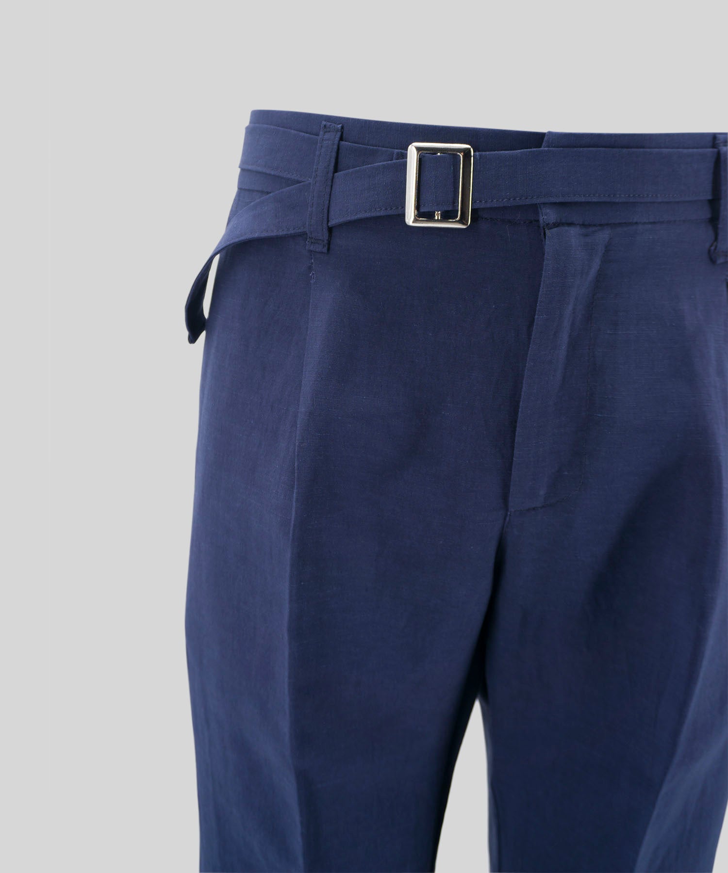 Pantalone con Coulisse in Cotone / Blu - Ideal Moda