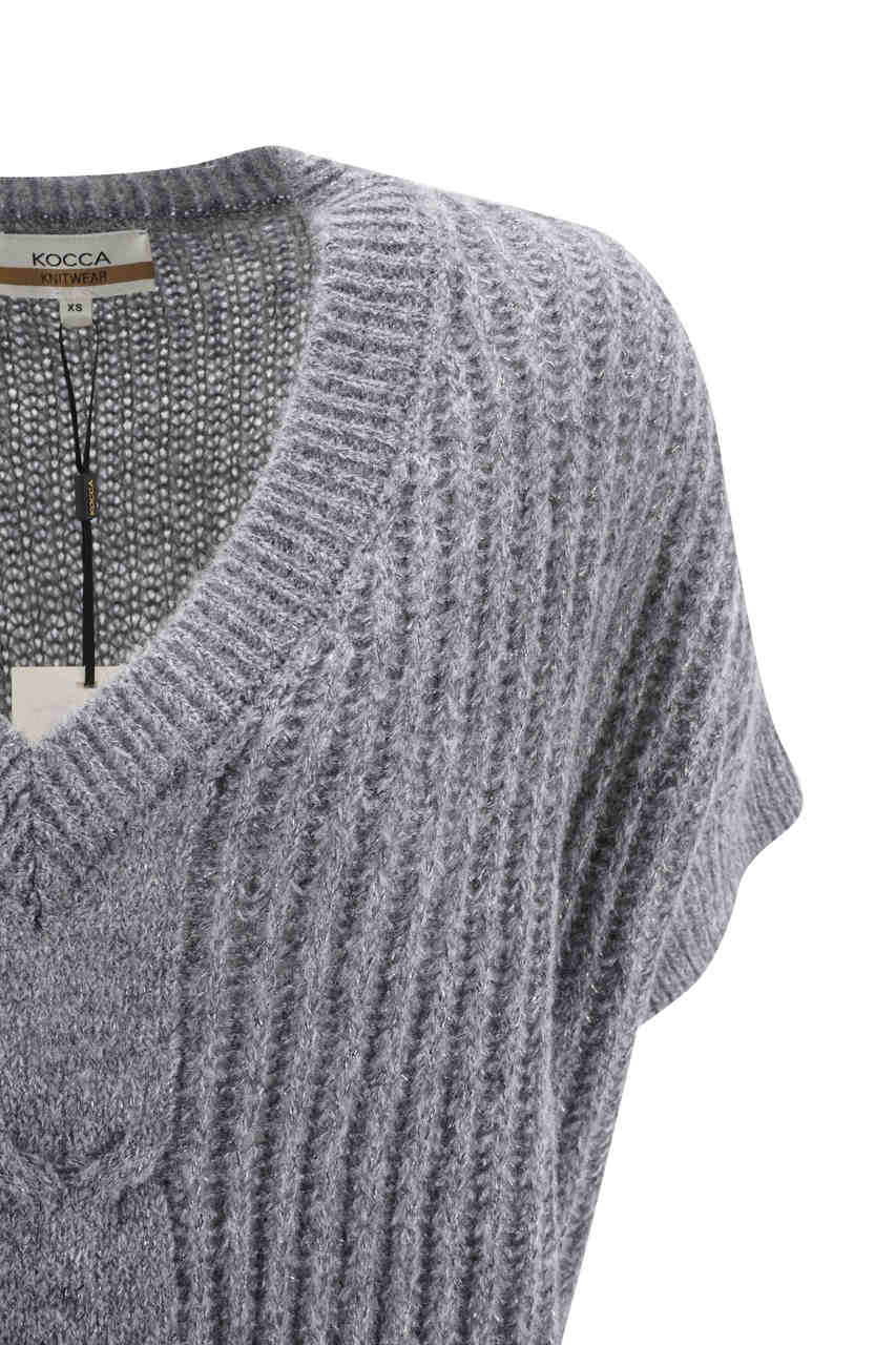 Maglia Kocca Mezze Maniche / Grigio - Ideal Moda