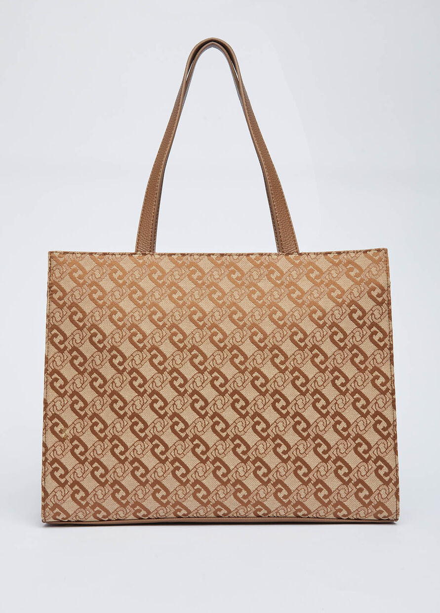 Borsa Liu Jo in Jacquard / Beige - Ideal Moda