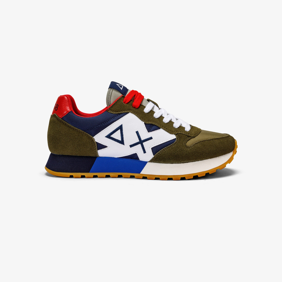 Sneaker Jaki Tricolors Sun68 / Verde - Ideal Moda