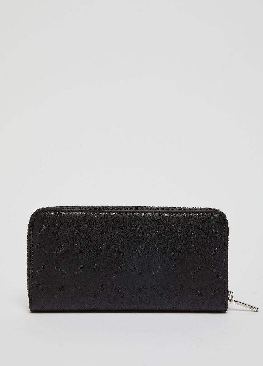 Portafoglio Liu Jo con Logo / Nero - Ideal Moda
