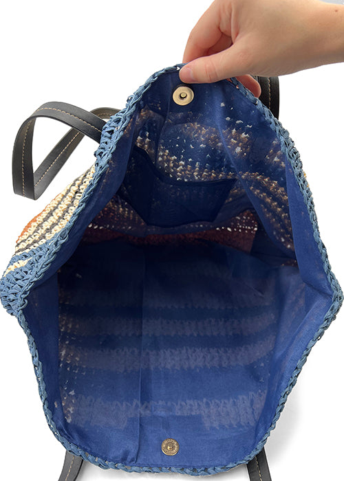 Borsa Formentera con Scritta Le Pandorine / Marrone - Ideal Moda