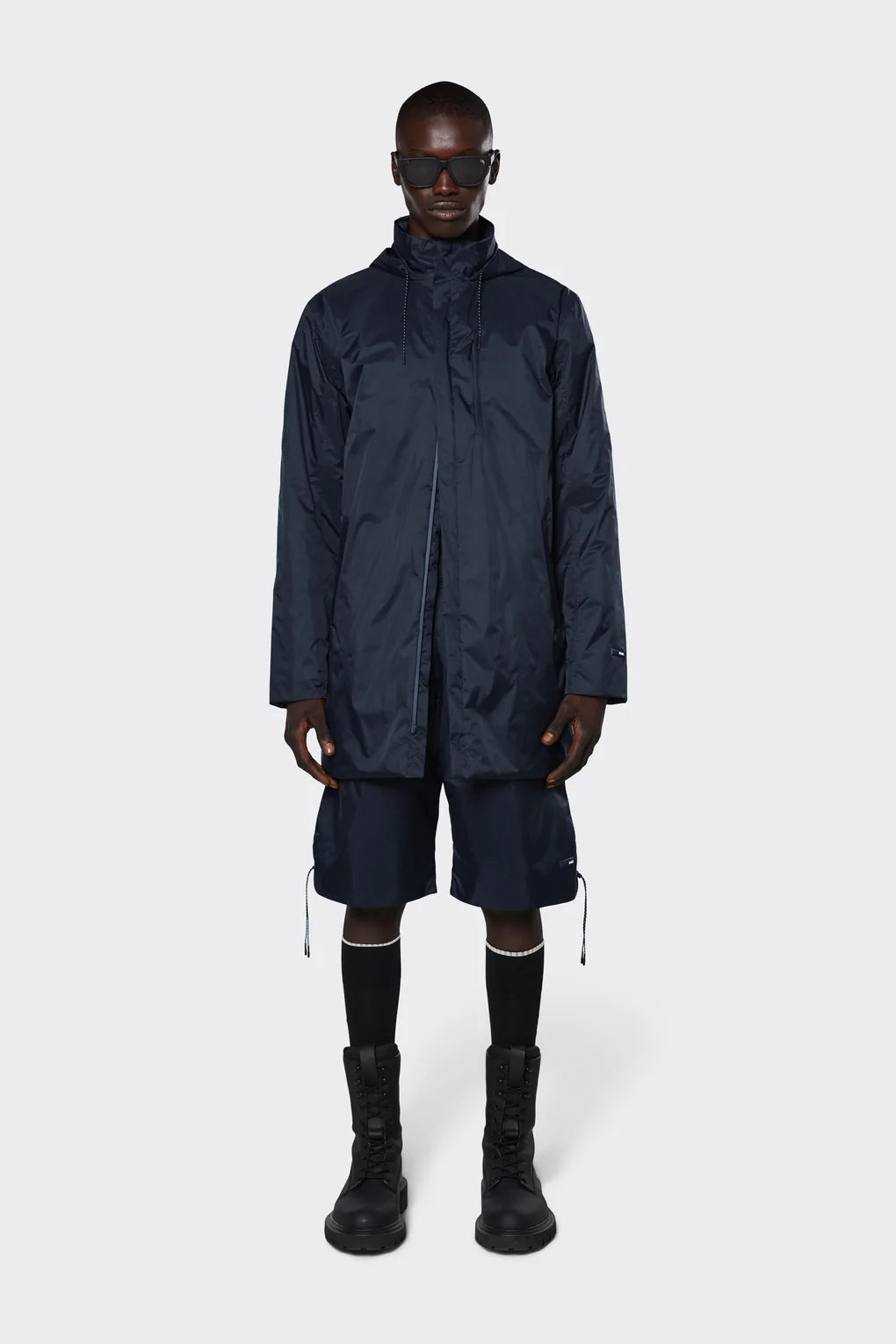 Giubbino Padded Nylon Coat Rains / Blu - Ideal Moda