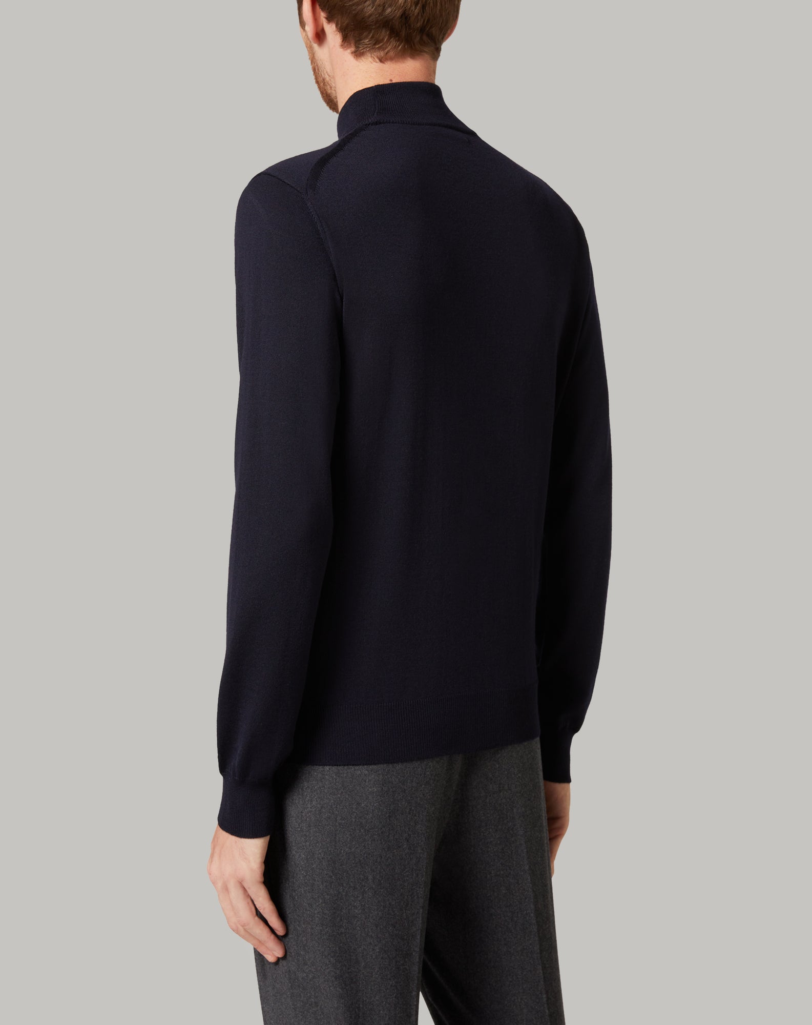 Maglia Corneliani a Collo Alto / Blu - Ideal Moda