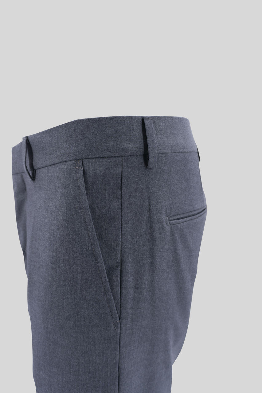 Pantalone "Capri" effetto lana / Grigio - Ideal Moda