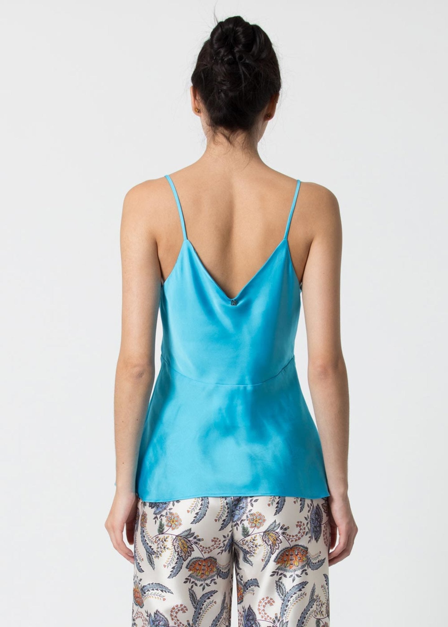 Top Kocca con Spalline / Azzurro - Ideal Moda