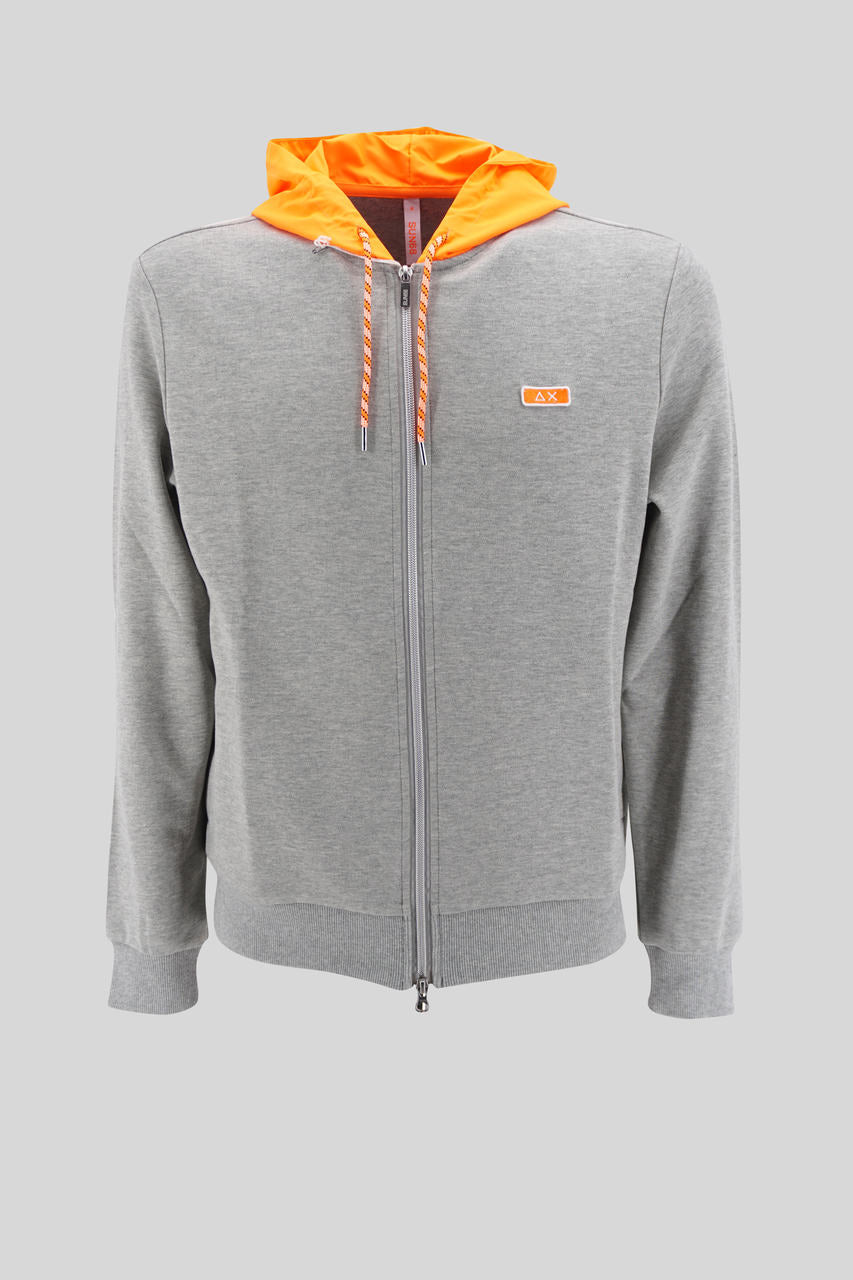 Hood Zip Nylon / Grigio - Ideal Moda