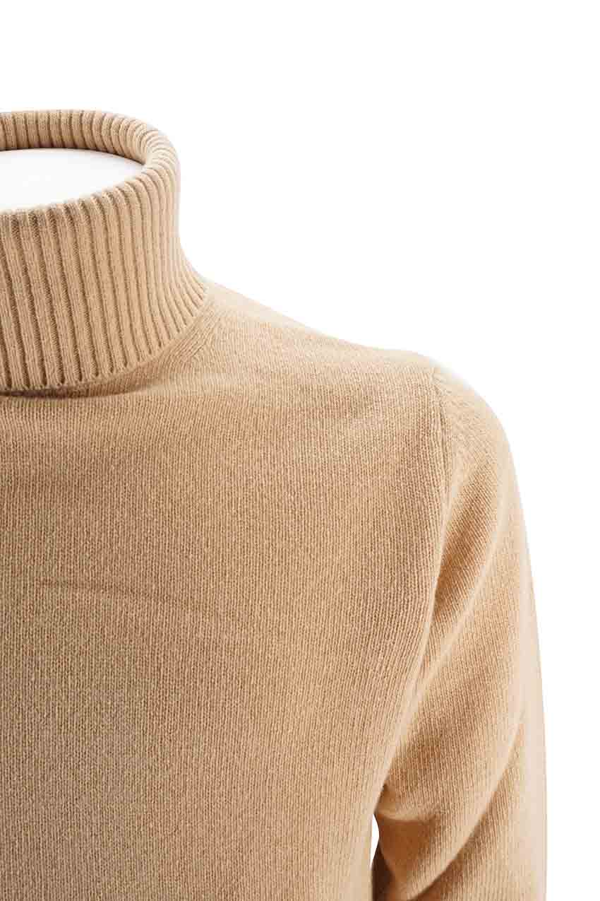 Maglia Daniele Alessandrini a collo alto / Beige - Ideal Moda