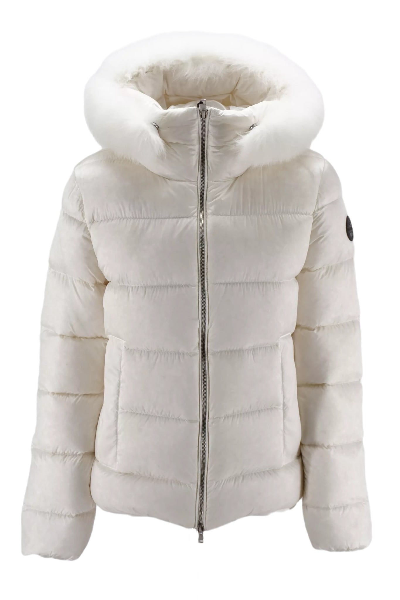 Piumino con Pelliccia Museum / Bianco - Ideal Moda