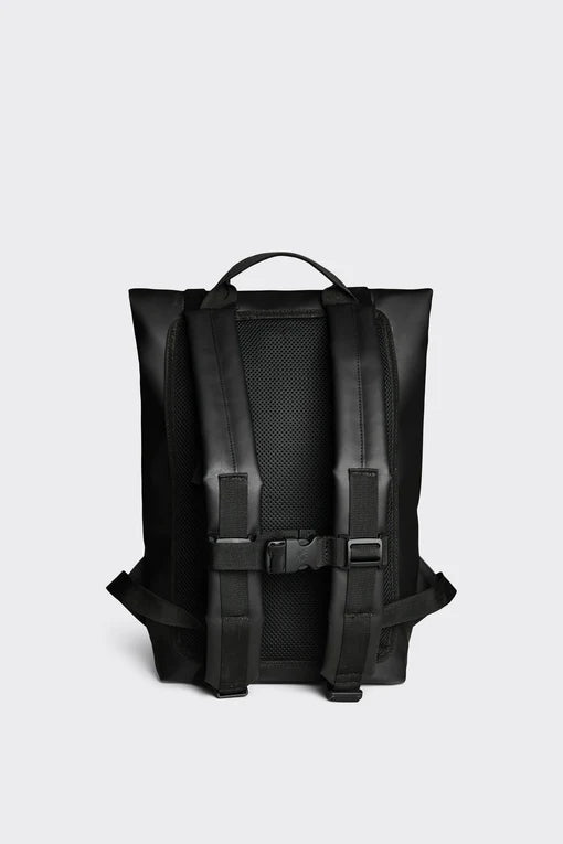Zaino Velcro Rolltop Rains / Nero - Ideal Moda