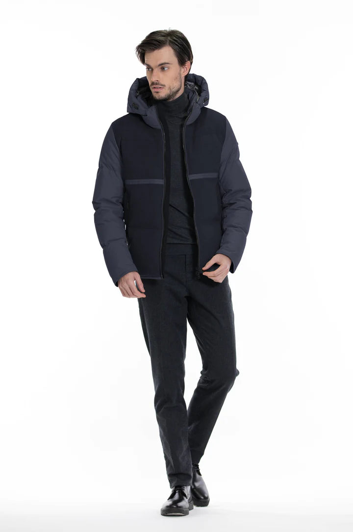 Piumino Doppio Tessuto Duno / Blu - Ideal Moda