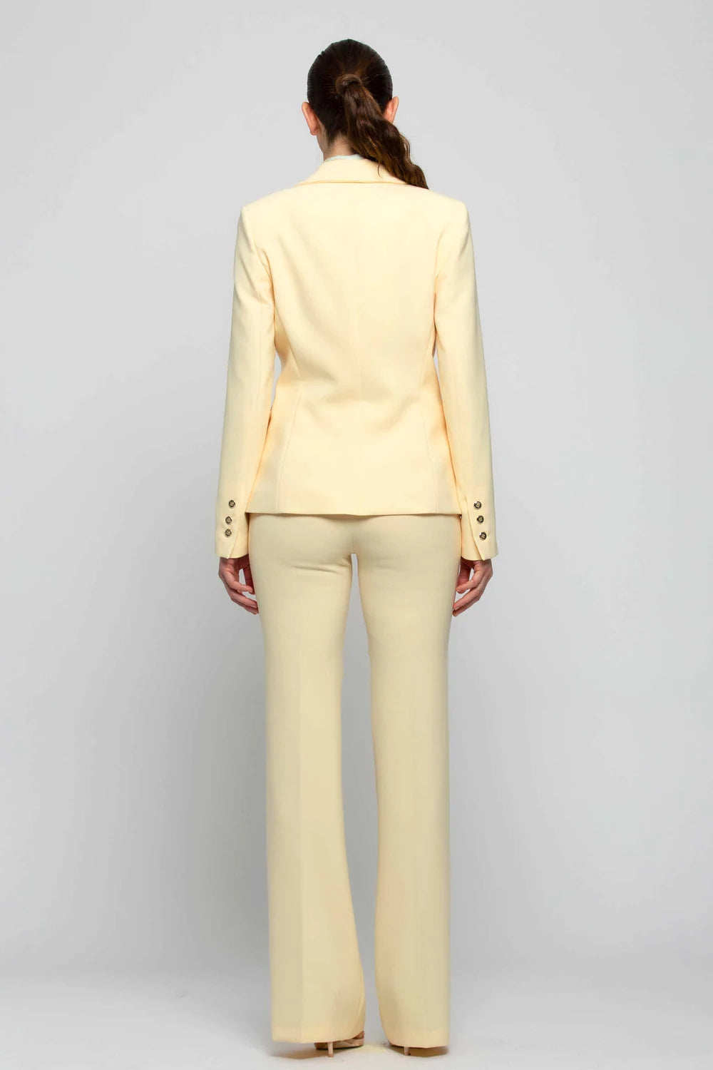 Tailleur Doppio Petto Kocca / Giallo - Ideal Moda