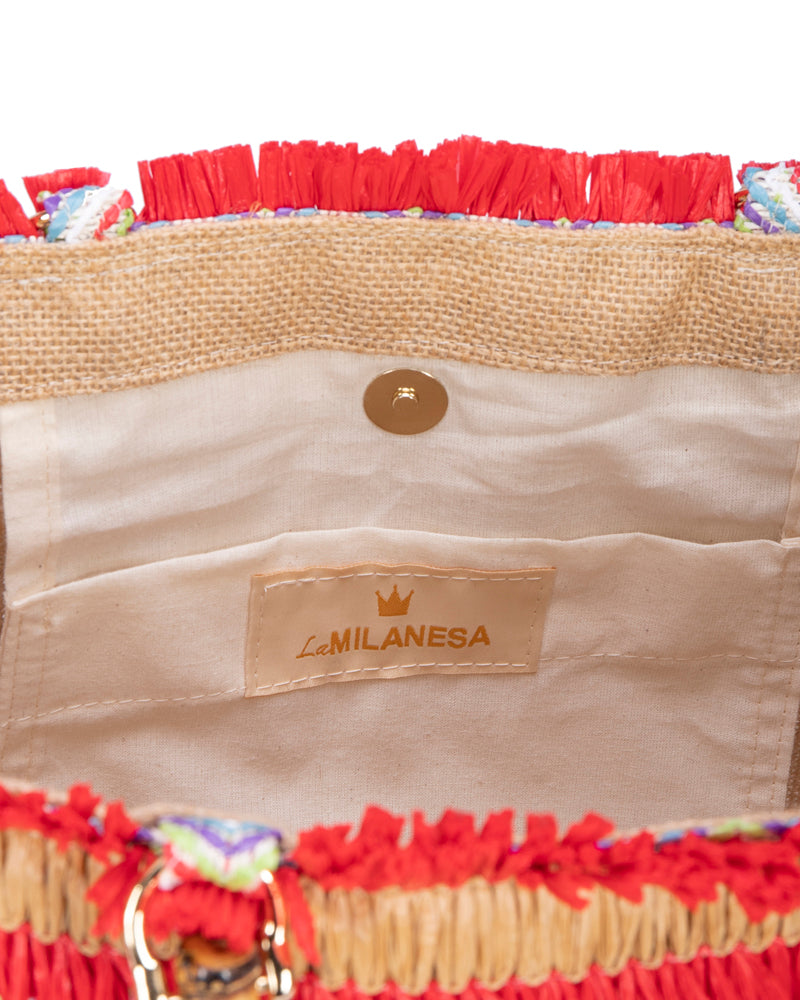Borsa La Milanese Summer Small / Rosso - Ideal Moda