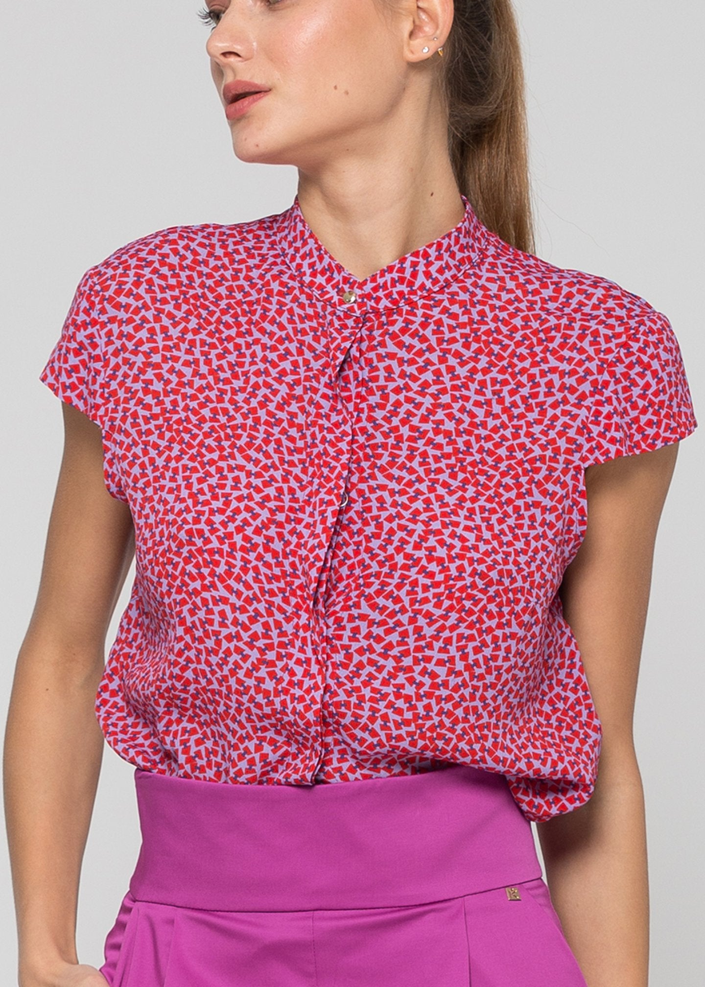 Camicia in tessuto fantasia / Multicolor - Ideal Moda