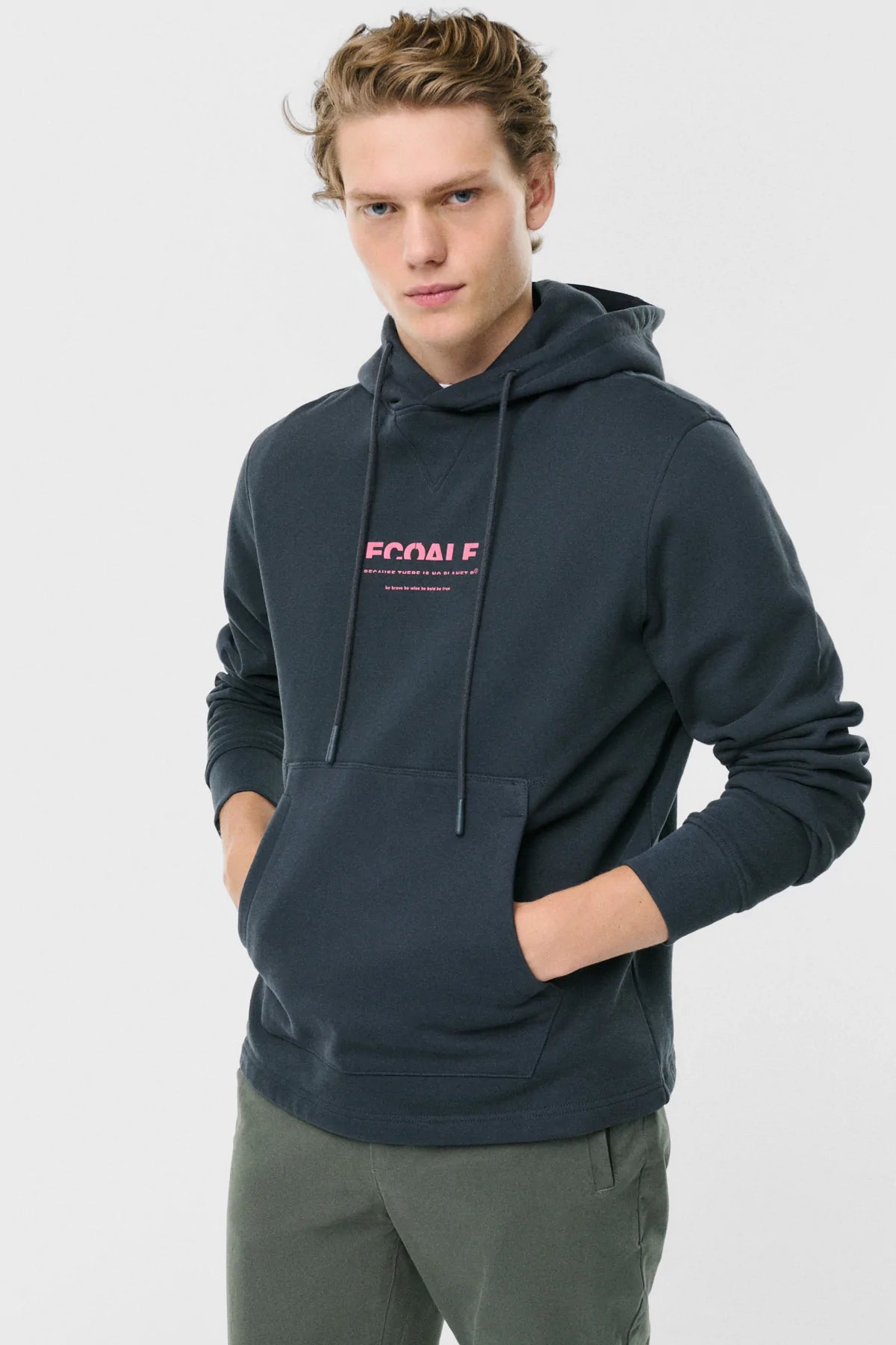 Felpa con Cappuccio Ecoalf / Grigio - Ideal Moda
